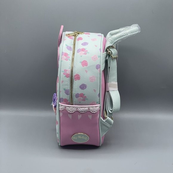 My Melody Mini Backpack Pastel Roses Her Universe Sanrio NEW - Picture 3 of 7